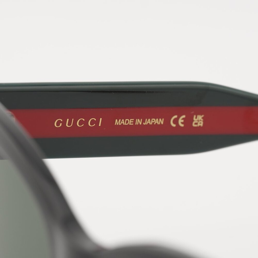 Gucci GG1866SK 001 Sunglasses Black Square Frame, Grey Lenses - Picture 9 of 10